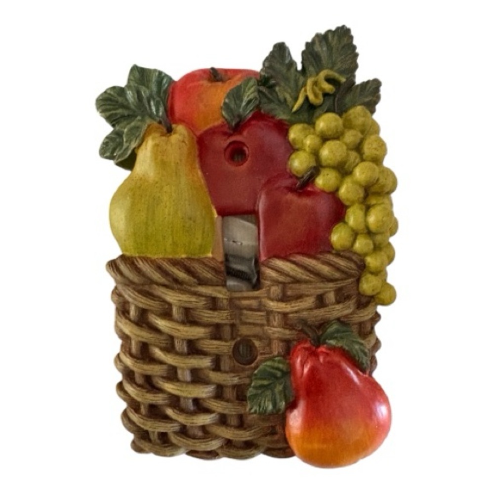 Fun Kitchen Fruit Basket Light Switch Vintage 1970 Cottagecore NEW